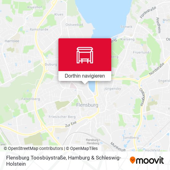 Flensburg Toosbüystraße Karte