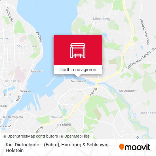 Kiel Dietrichsdorf (Fähre) Karte