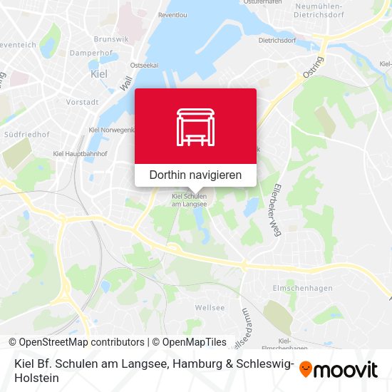 Kiel Bf. Schulen am Langsee Karte