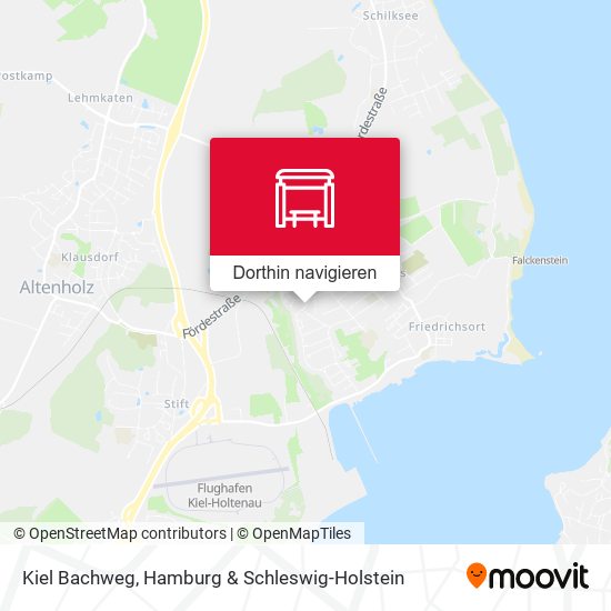 Kiel Bachweg Karte