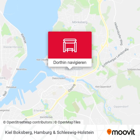 Kiel Boksberg Karte