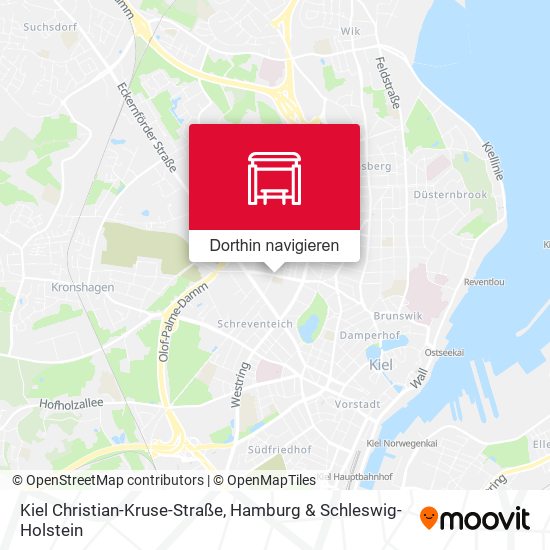 Kiel Christian-Kruse-Straße Karte