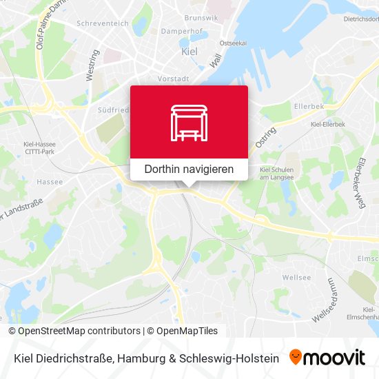 Kiel Diedrichstraße Karte