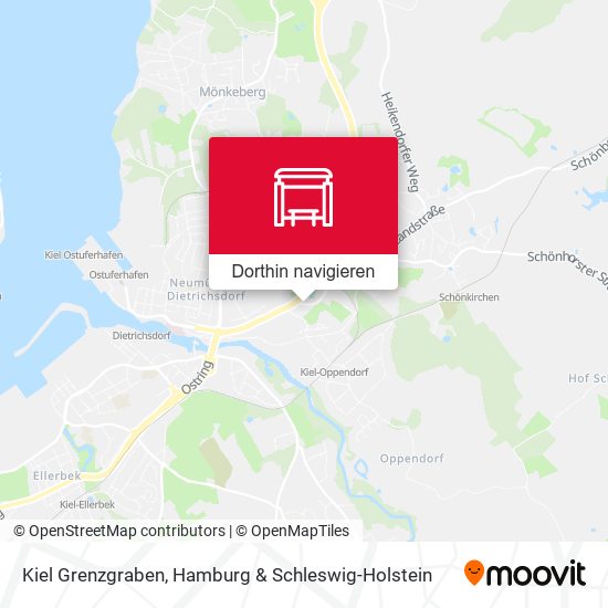 Kiel Grenzgraben Karte