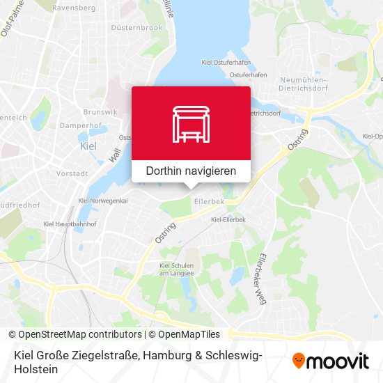 Kiel Große Ziegelstraße Karte