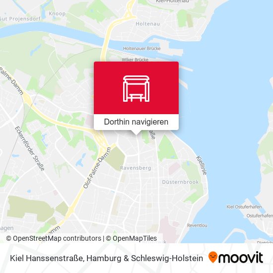 Kiel Hanssenstraße Karte