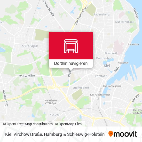 Kiel Virchowstraße Karte