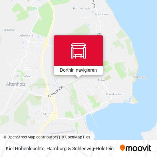 Kiel Hohenleuchte Karte