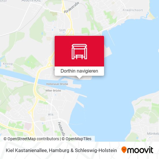 Kiel Kastanienallee Karte