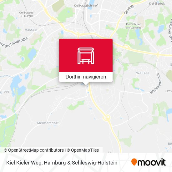 Kiel Kieler Weg Karte