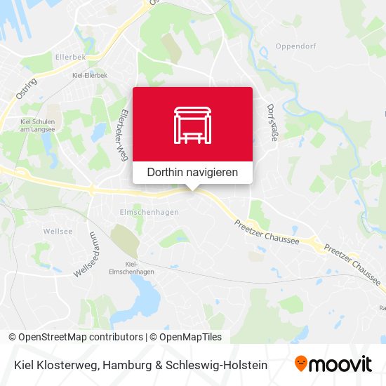 Kiel Klosterweg Karte