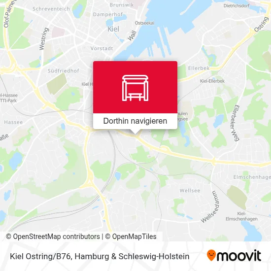 Kiel Ostring/B76 Karte