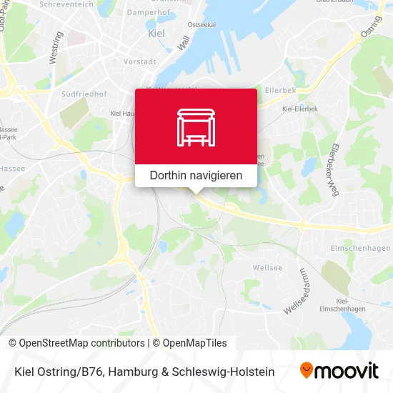 Kiel Ostring/B76 Karte