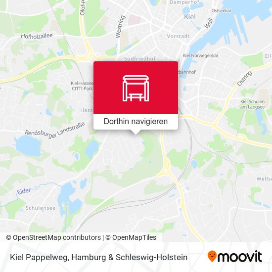 Kiel Pappelweg Karte