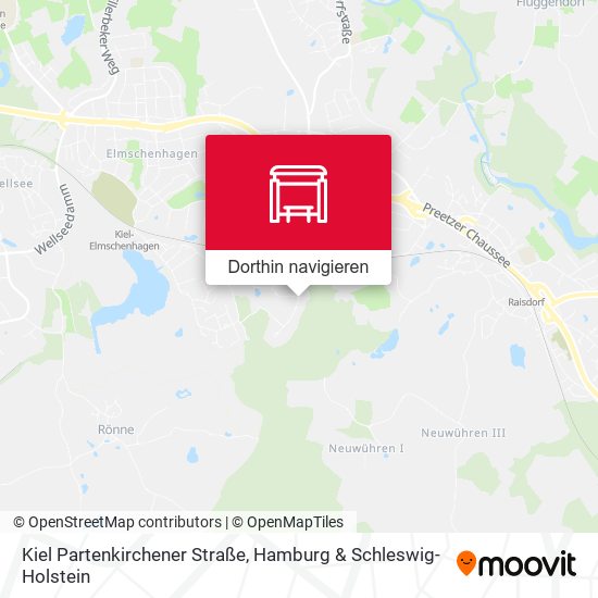 Kiel Partenkirchener Straße Karte