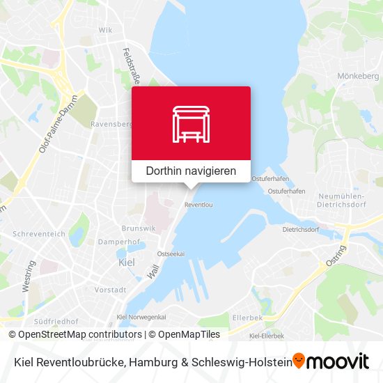 Kiel Reventloubrücke Karte