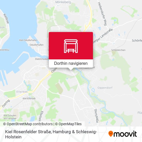 Kiel Rosenfelder Straße Karte