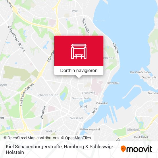 Kiel Schauenburgerstraße Karte