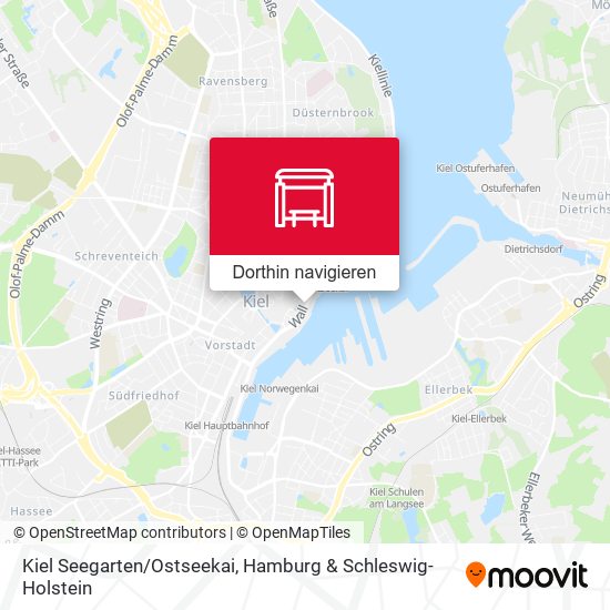 Kiel Seegarten/Ostseekai Karte