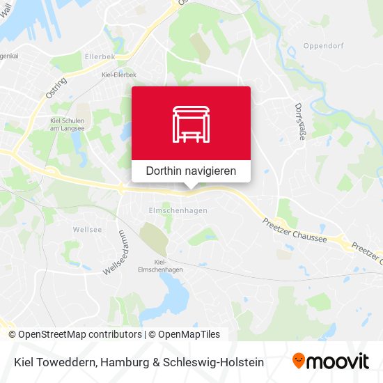 Kiel Toweddern Karte