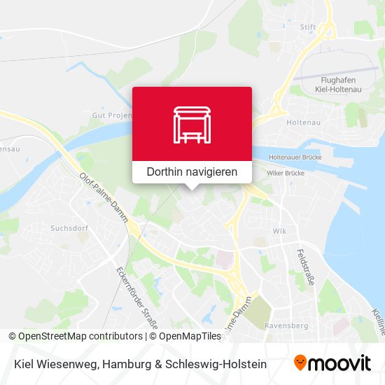 Kiel Wiesenweg Karte