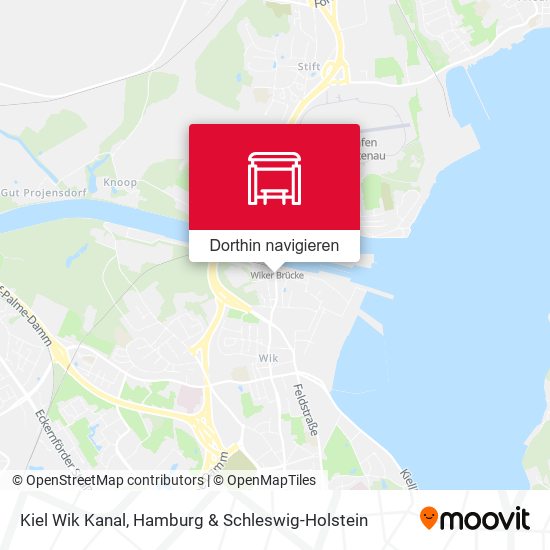 Kiel Wik Kanal Karte