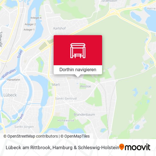 Lübeck am Rittbrook Karte