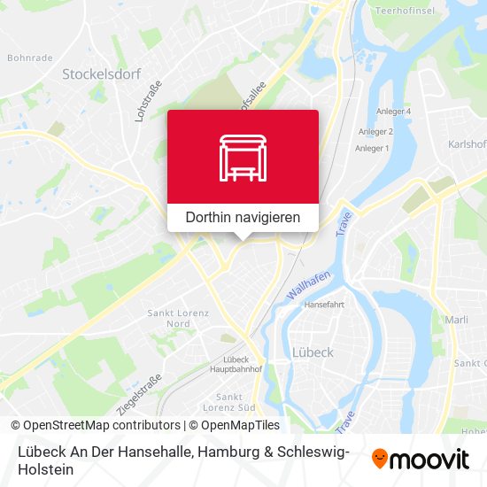 Lübeck An Der Hansehalle Karte