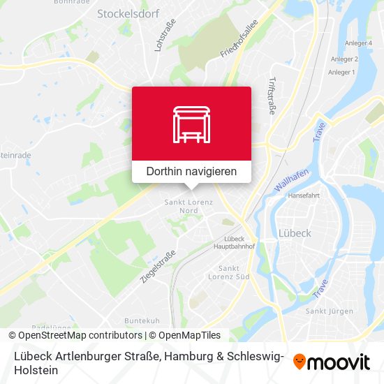 Lübeck Artlenburger Straße Karte