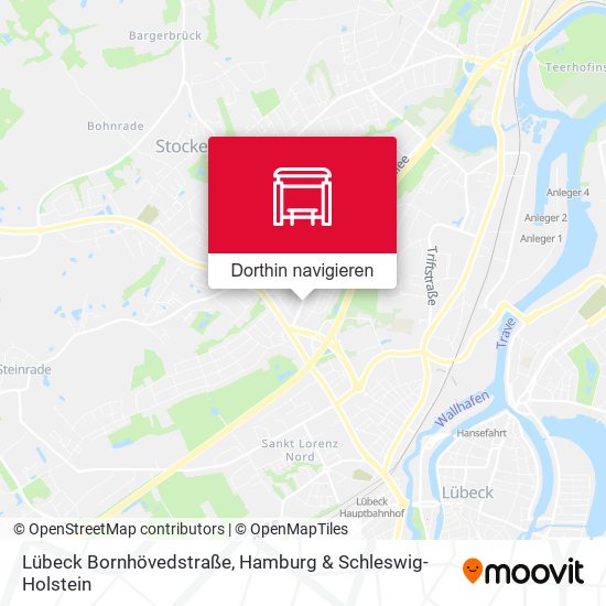 Lübeck Bornhövedstraße Karte