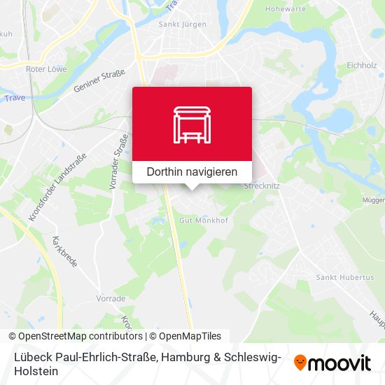 Lübeck Paul-Ehrlich-Straße Karte