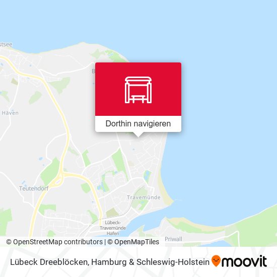 Lübeck Dreeblöcken Karte