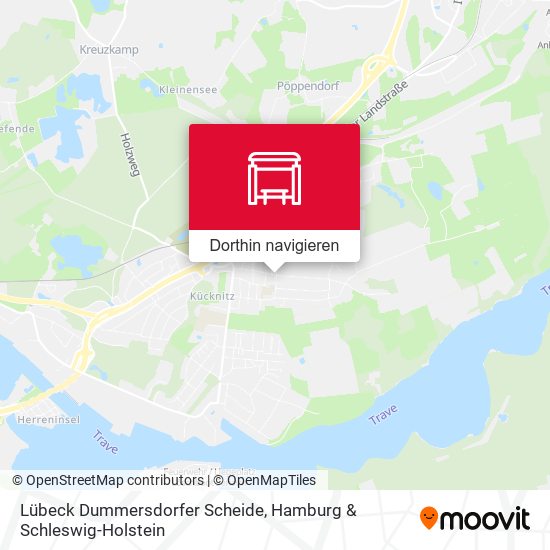 Lübeck Dummersdorfer Scheide Karte