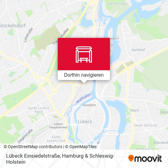 Lübeck Einsiedelstraße Karte