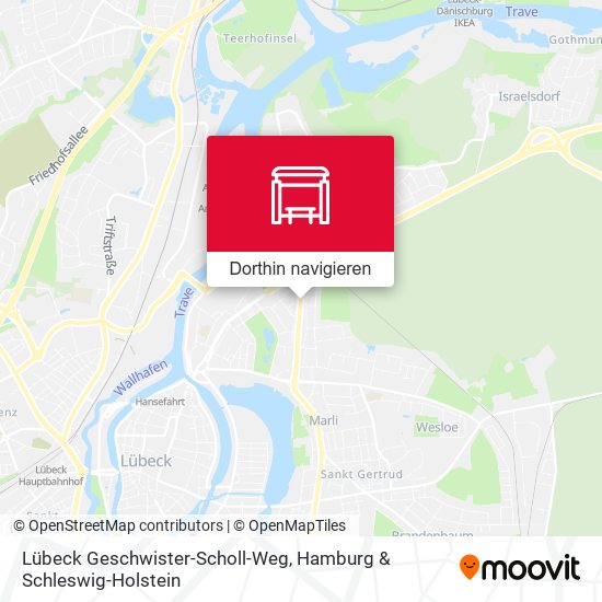 Lübeck Geschwister-Scholl-Weg Karte
