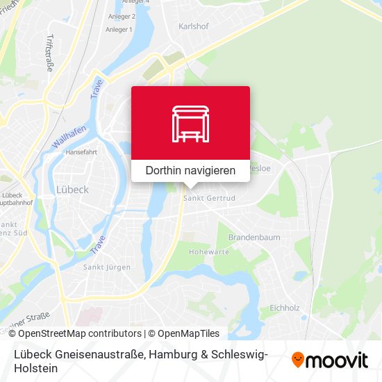 Lübeck Gneisenaustraße Karte