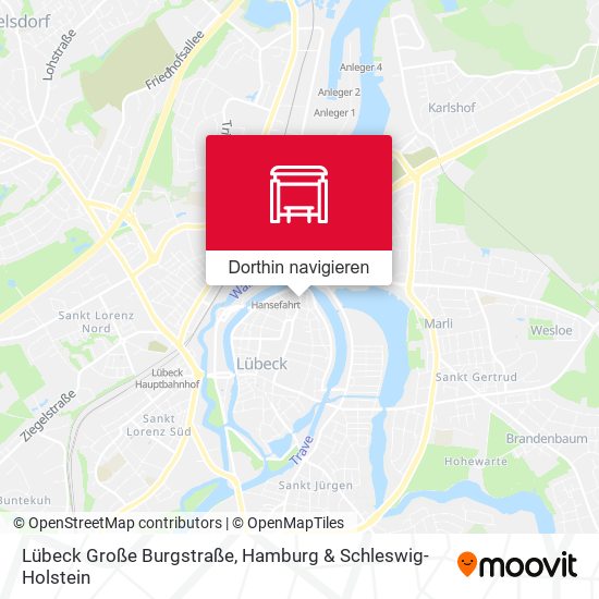 Lübeck Große Burgstraße Karte
