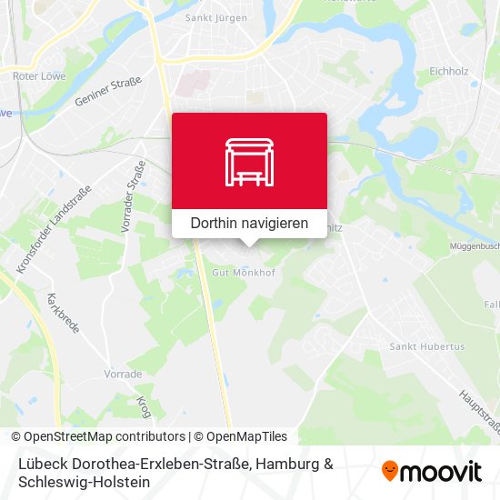 Lübeck Dorothea-Erxleben-Straße Karte
