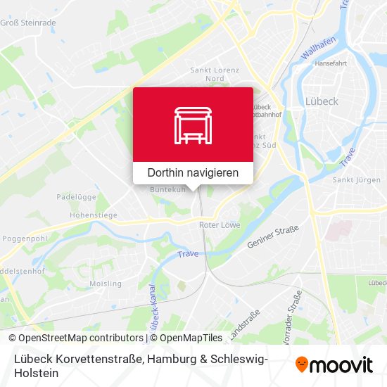 Lübeck Korvettenstraße Karte