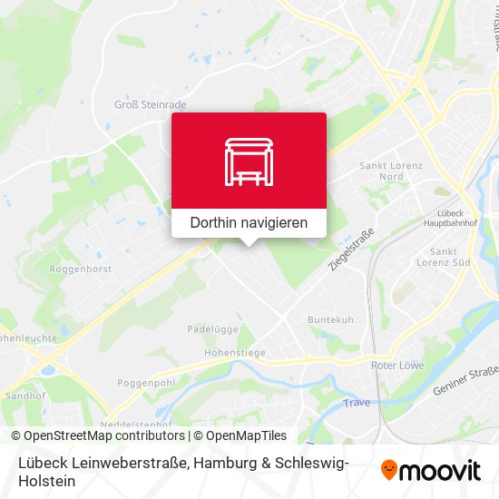 Lübeck Leinweberstraße Karte