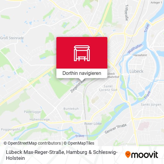 Lübeck Max-Reger-Straße Karte