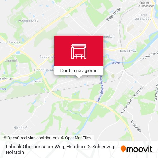 Lübeck Oberbüssauer Weg Karte