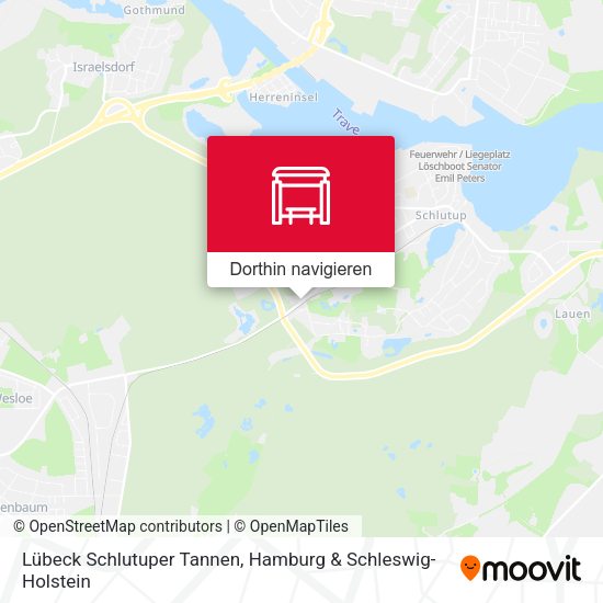 Lübeck Schlutuper Tannen Karte