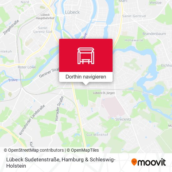 Lübeck Sudetenstraße Karte