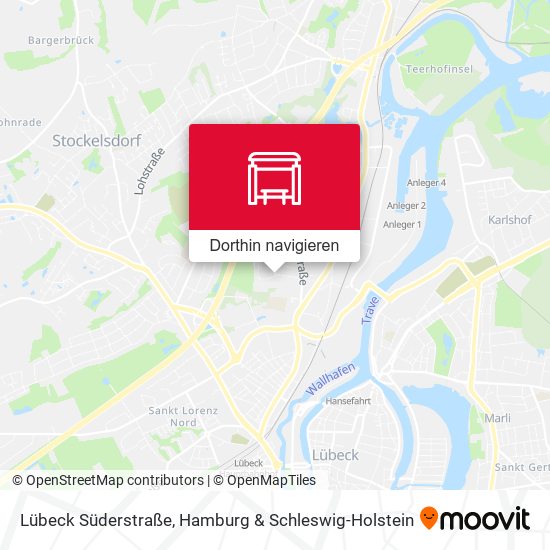 Lübeck Süderstraße Karte