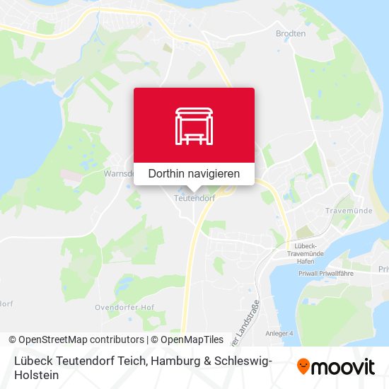 Lübeck Teutendorf Teich Karte