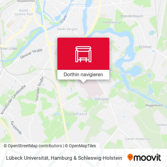 Lübeck Universität Karte