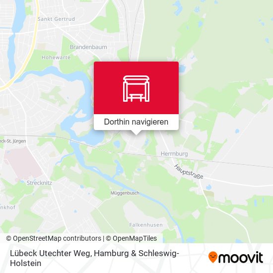 Lübeck Utechter Weg Karte