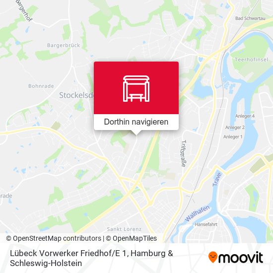 Lübeck Vorwerker Friedhof/E 1 Karte