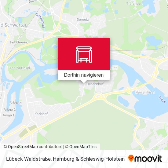 Lübeck Waldstraße Karte
